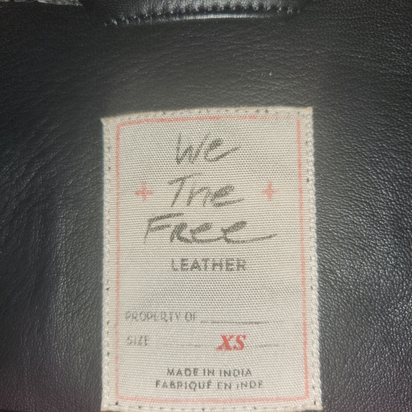 Free People RARE Authentic Lamb Leather Jacket - Picture 2 of 4